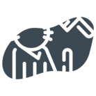 Abstract drawing of a cat holding a comb, with simplified shapes and lines.