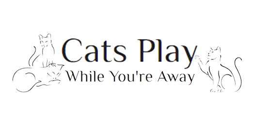 Cats play while you're away, with outlined cats adding playful charm.